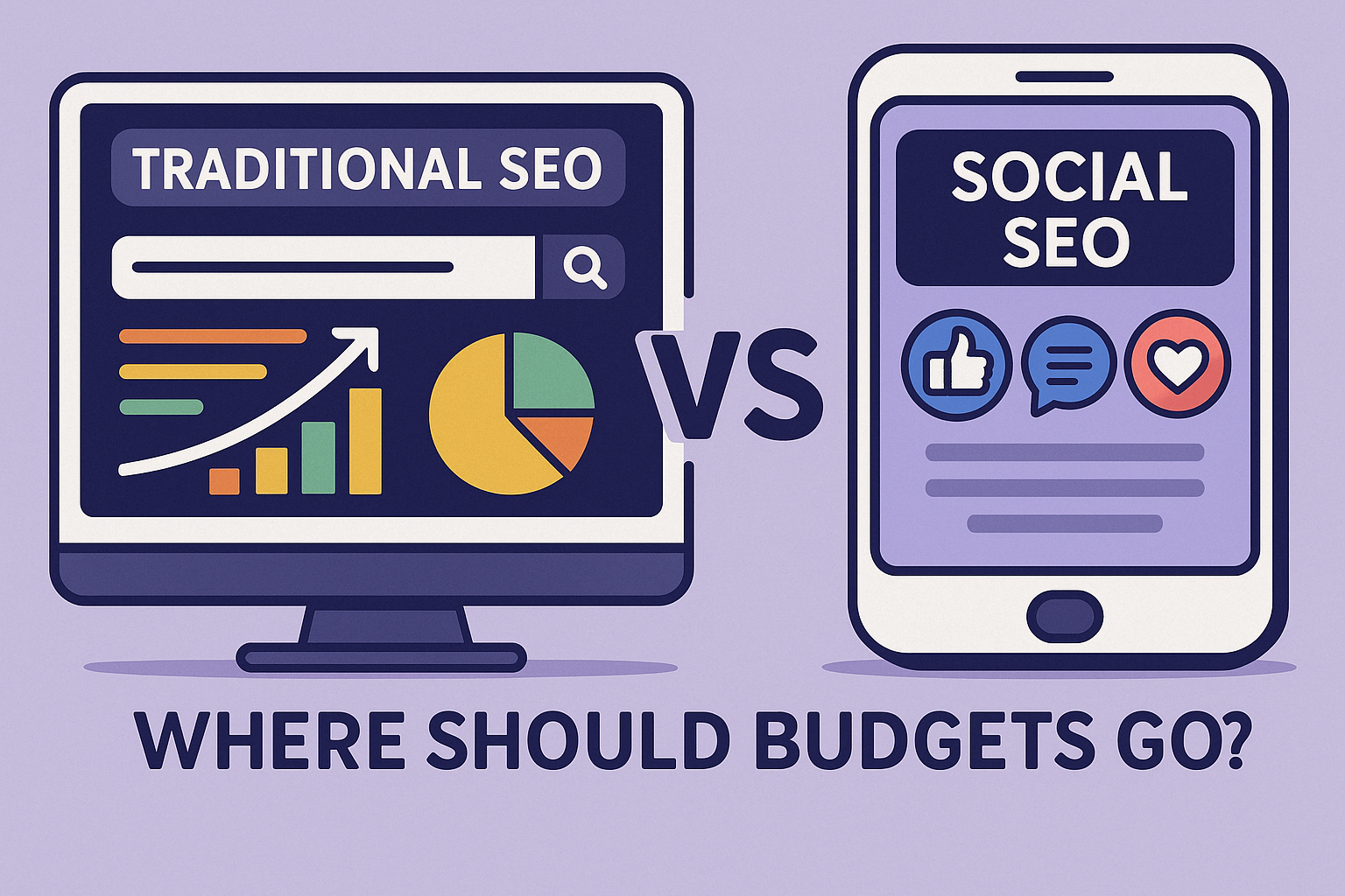 social seo vs traditonal seo imagery